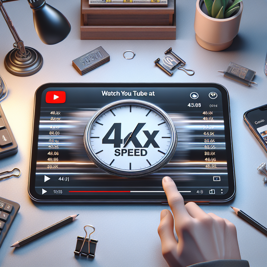 YouTubeで時間を節約!4倍速視聴の魅力とは?
